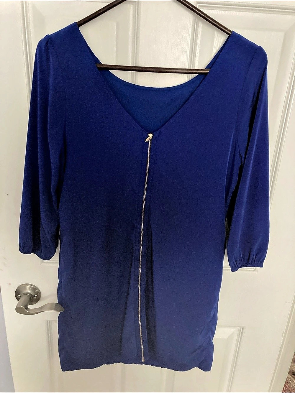 Pink Owl Blue Mini Dress Size Medium Like New